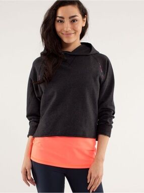 Lululemon please me pullover cropped hoodie